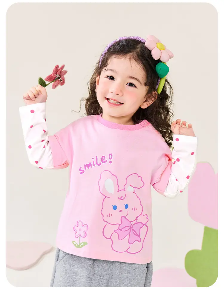 Kaka Panda Long Sleeve T-Shirt for Boys Girls Spring — feature 9