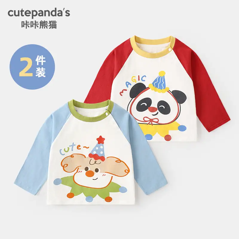 Kaka Panda Long Sleeve T-Shirt for Boys Girls Spring - Image 13