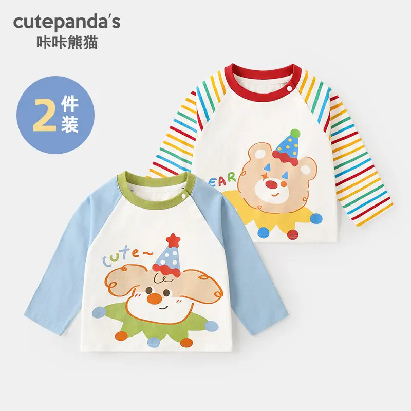 Kaka Panda Long Sleeve T-Shirt for Boys Girls Spring - Image 17