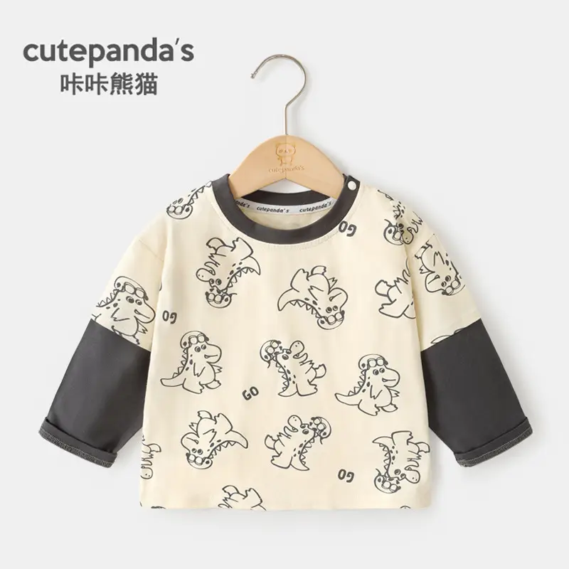 Kaka Panda Long Sleeve T-Shirt for Boys Girls Spring - Image 39
