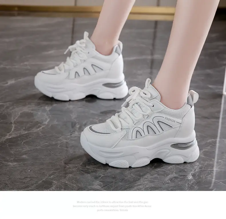 Women White Thick Sole Casual Shoes 2024 — feature 12