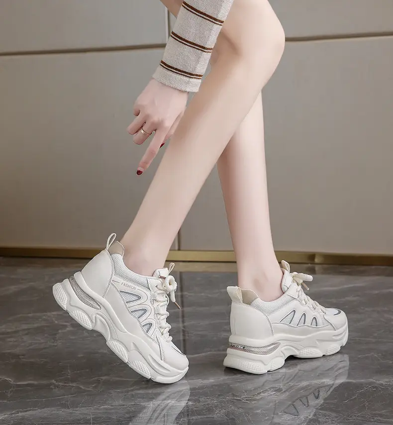 Women White Thick Sole Casual Shoes 2024 — feature 15