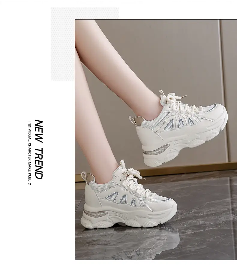 Women White Thick Sole Casual Shoes 2024 — feature 16