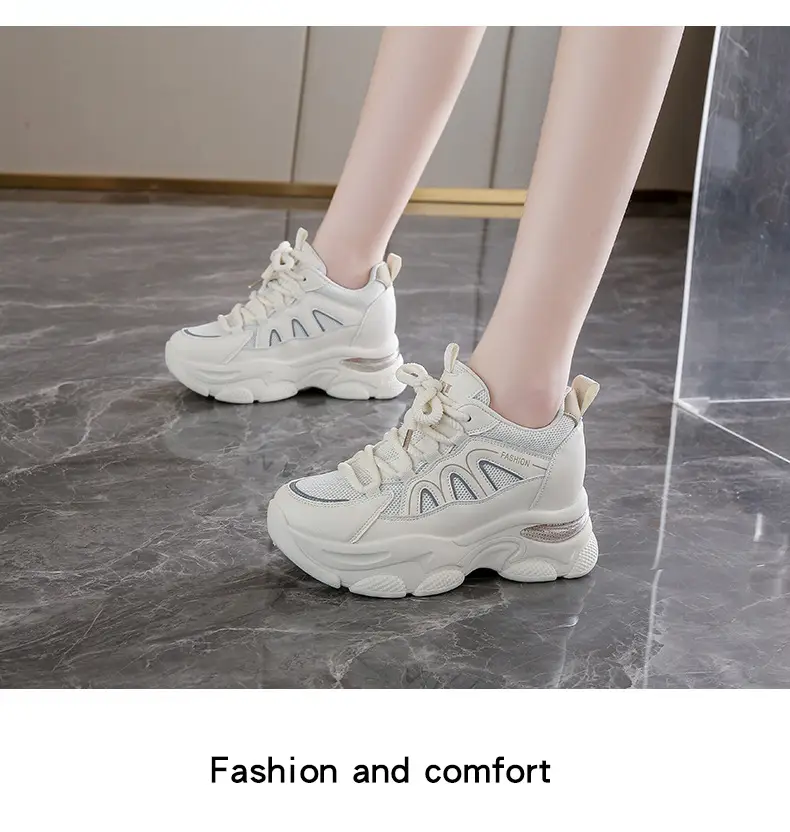 Women White Thick Sole Casual Shoes 2024 — feature 19