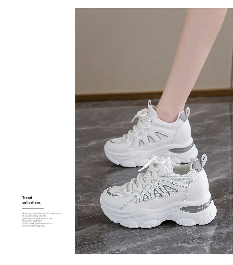 Women White Thick Sole Casual Shoes 2024 — feature 8