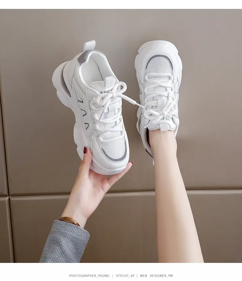 Women White Thick Sole Casual Shoes 2024 — feature 9