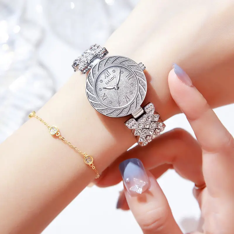 Kaidu Full Diamond Women's Watch with Light Luxury Bracelet - Image 5