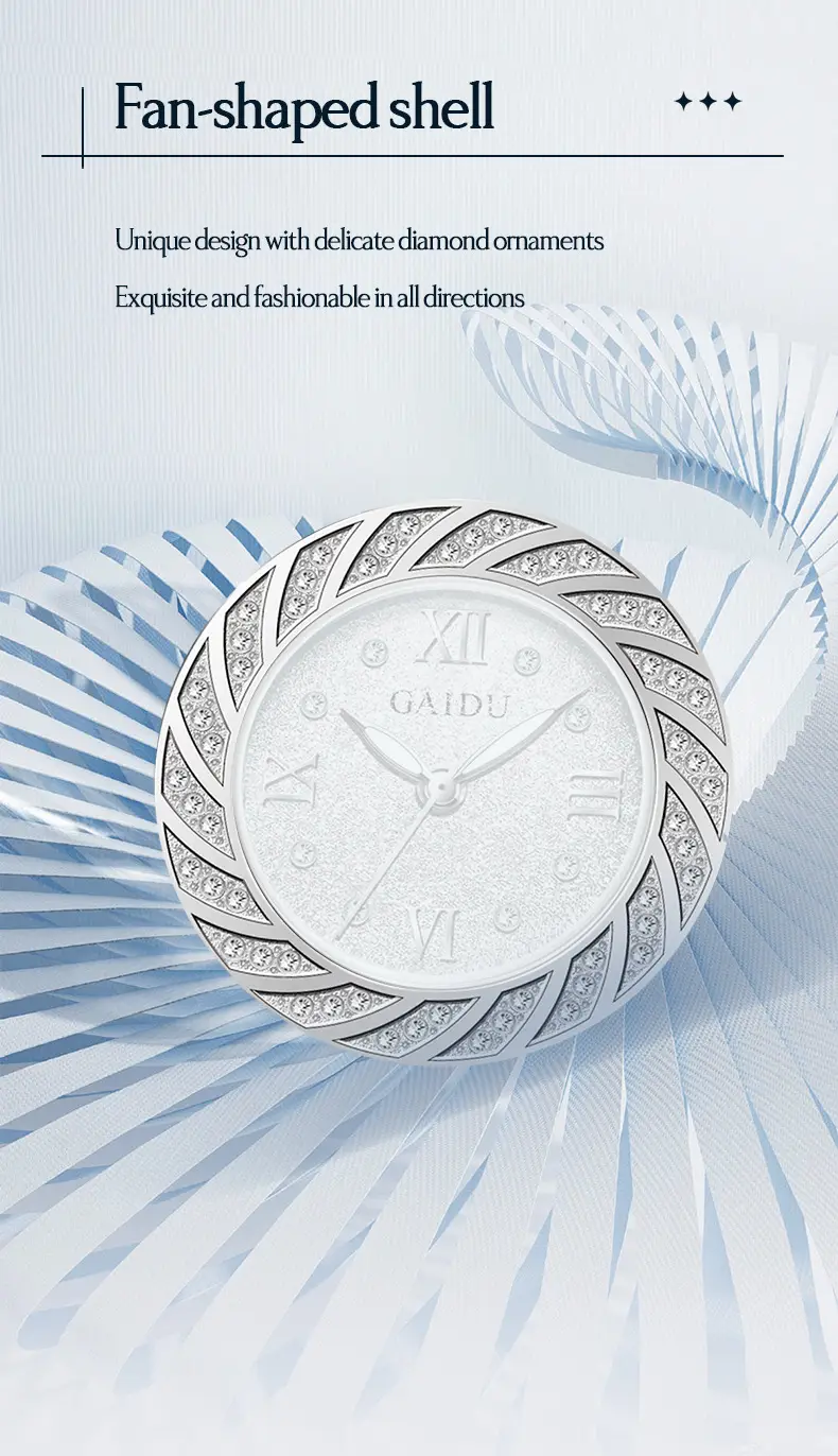 Kaidu Full Diamond Women's Watch with Light Luxury Bracelet — feature 18