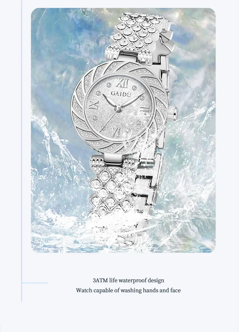 Kaidu Full Diamond Women's Watch with Light Luxury Bracelet — feature 23