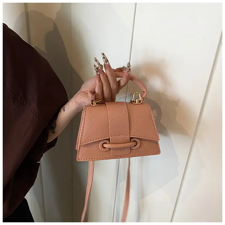 Red Litchi Pattern Shoulder Bag for Women — feature 10