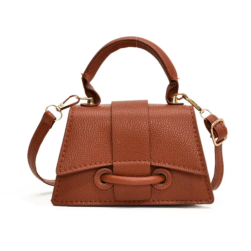 Red Litchi Pattern Shoulder Bag for Women - Image 2