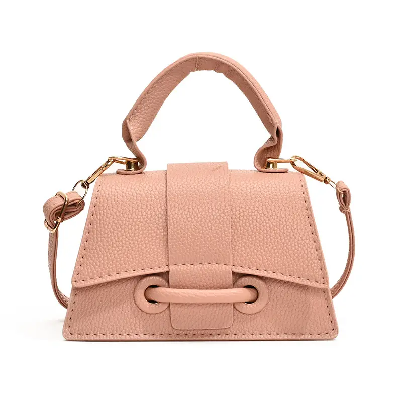 Red Litchi Pattern Shoulder Bag for Women - Image 3