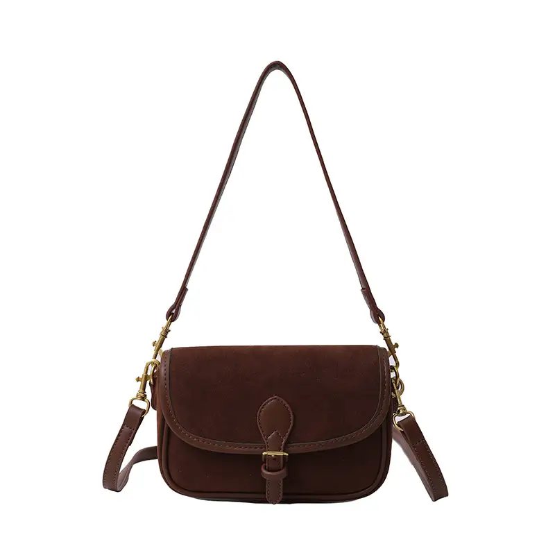 Retro Crossbody Bag Women's Burgundy 2024 - Image 8