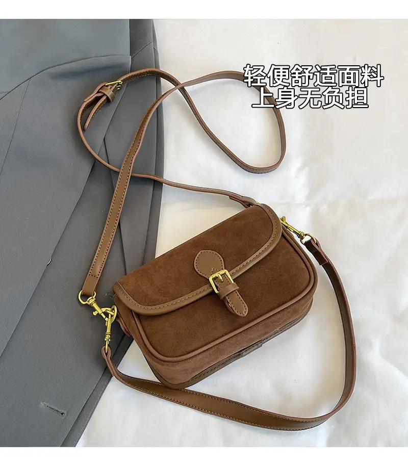Retro Crossbody Bag Women's Burgundy 2024 — feature 3