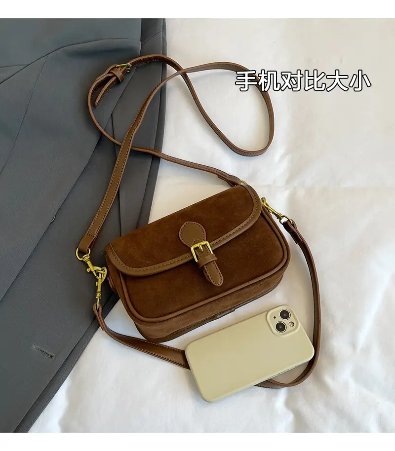 Retro Crossbody Bag Women's Burgundy 2024 — feature 4