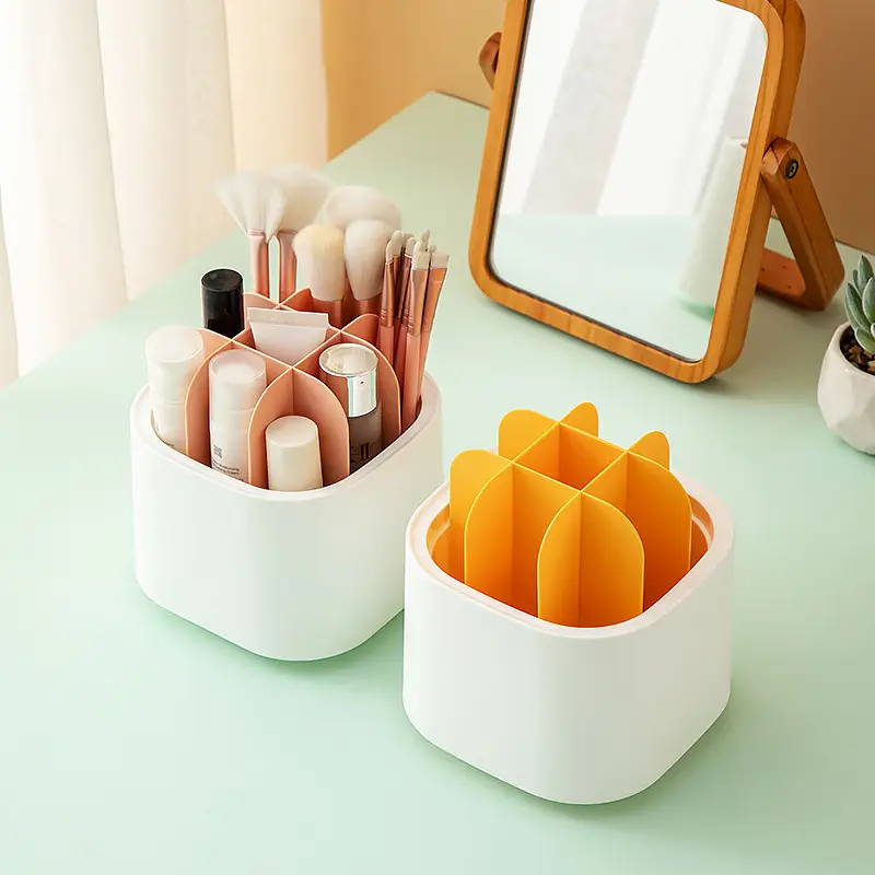 Transparent Rotating Cosmetic Storage Box 210g - Image 9