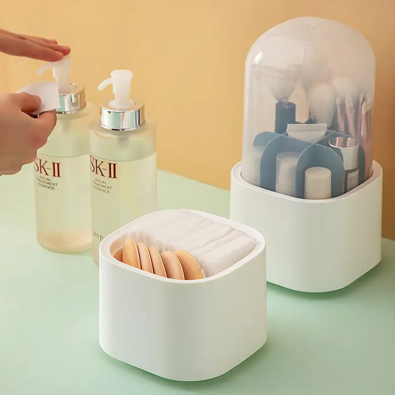 Transparent Rotating Cosmetic Storage Box 210g - Image 10