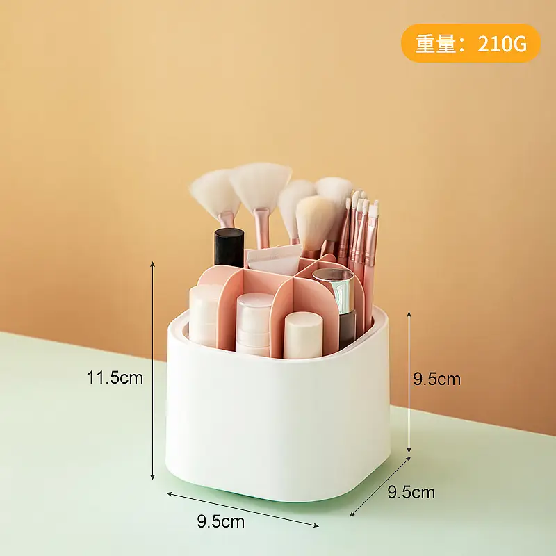 Transparent Rotating Cosmetic Storage Box 210g - Image 2