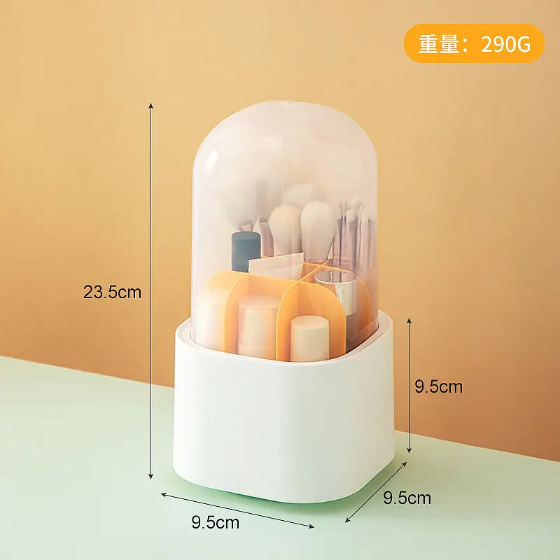 Transparent Rotating Cosmetic Storage Box 210g - Image 4