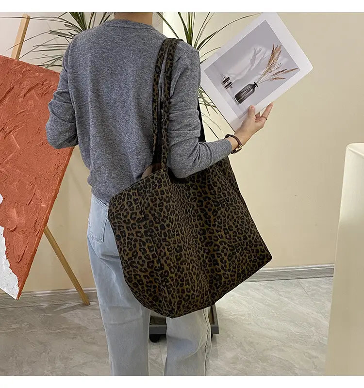 Retro Plaid Tote Bag Large Capacity Double Sided Back — feature 20