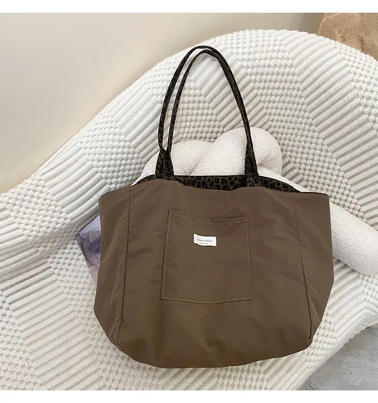 Retro Plaid Tote Bag Large Capacity Double Sided Back — feature 21