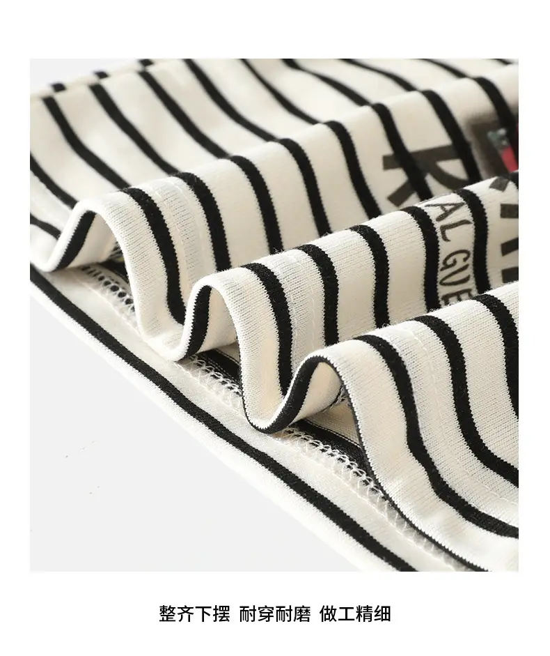 Kids Korean Striped Long Sleeve T-Shirt — feature 11