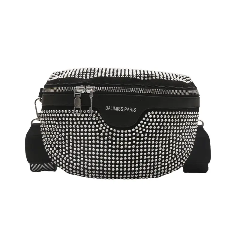 Pink Rhinestone Crossbody Bag for Women - Image 8