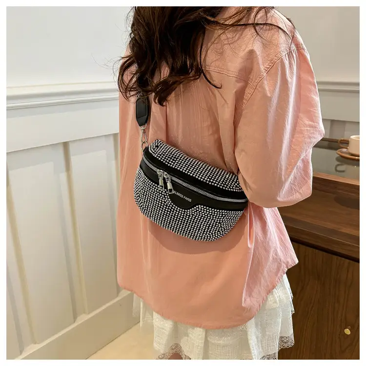 Pink Rhinestone Crossbody Bag for Women — feature 14