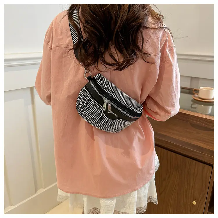 Pink Rhinestone Crossbody Bag for Women — feature 15