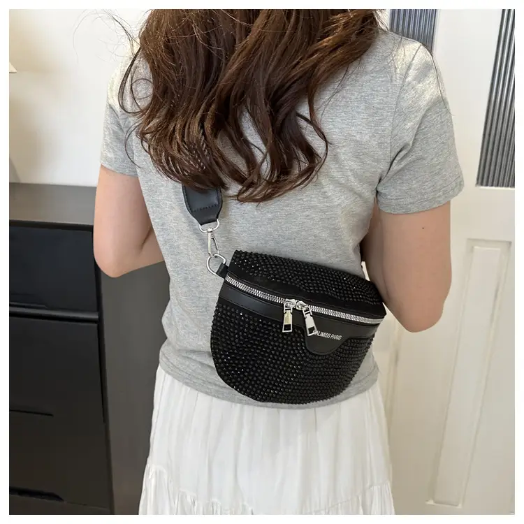 Pink Rhinestone Crossbody Bag for Women — feature 19