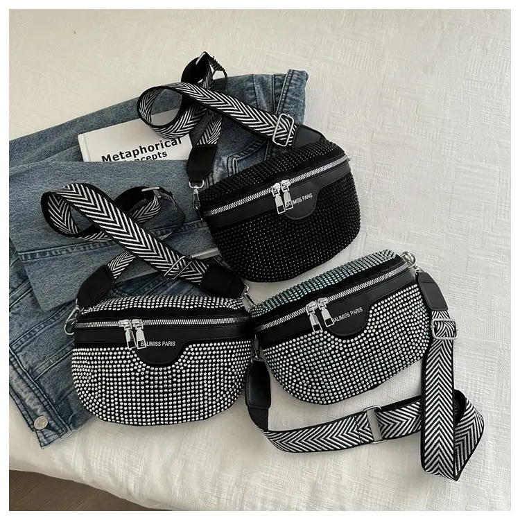 Pink Rhinestone Crossbody Bag for Women — feature 20
