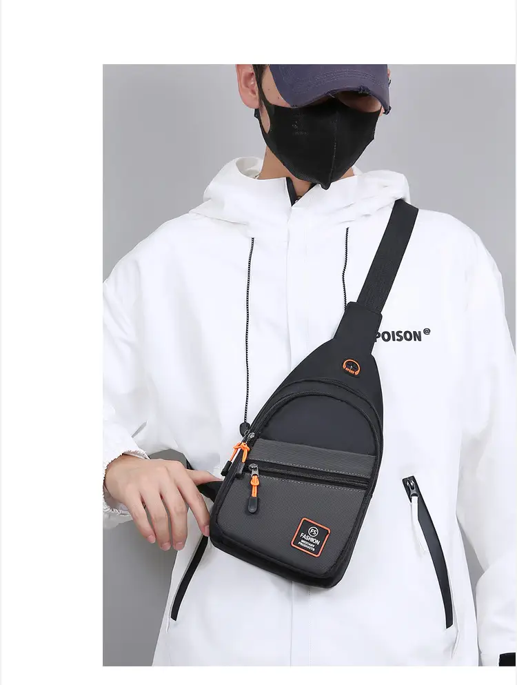 Korean Style Men's Chest Bag 6000mAh 10W Charging — feature 16