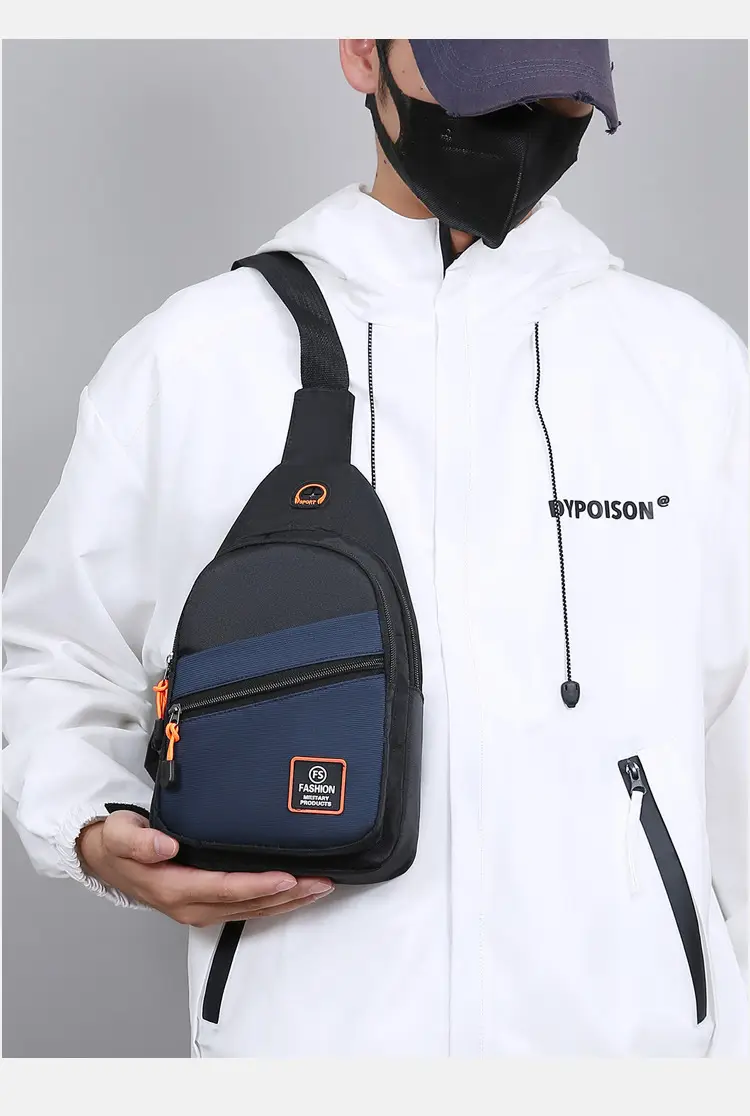 Korean Style Men's Chest Bag 6000mAh 10W Charging — feature 18
