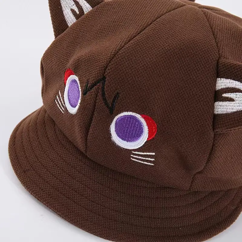 Cute Cat Ears Baseball Cap for Kids Brown — feature 7