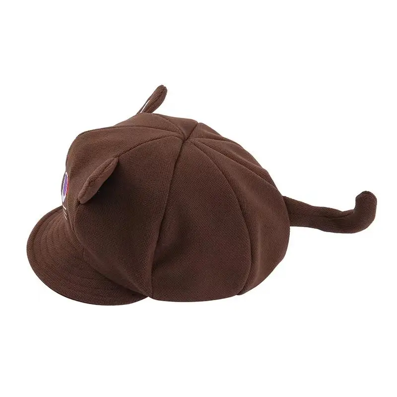Cute Cat Ears Baseball Cap for Kids Brown — feature 8