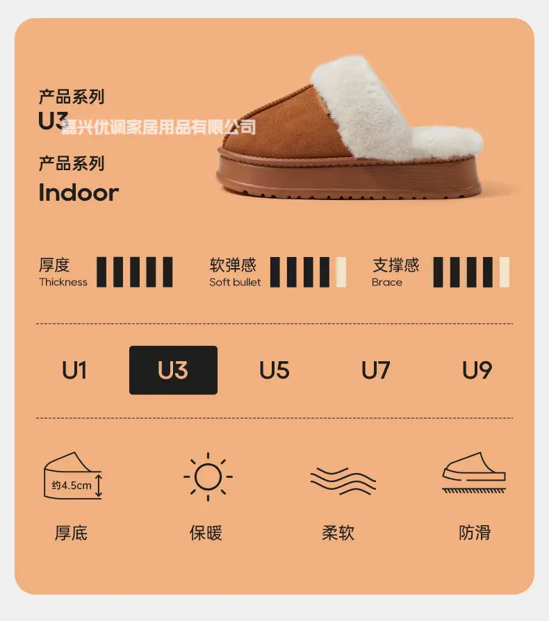 Premium Soft-Toe Cotton Slippers for Women, Autumn/Winter 2025 New Model, Warm Plush Indoor Winter — feature 3