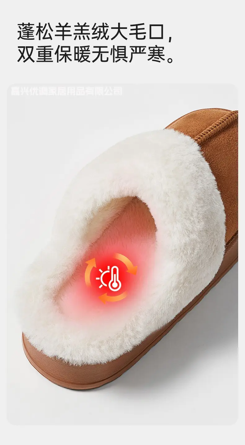 Premium Soft-Toe Cotton Slippers for Women, Autumn/Winter 2025 New Model, Warm Plush Indoor Winter — feature 8
