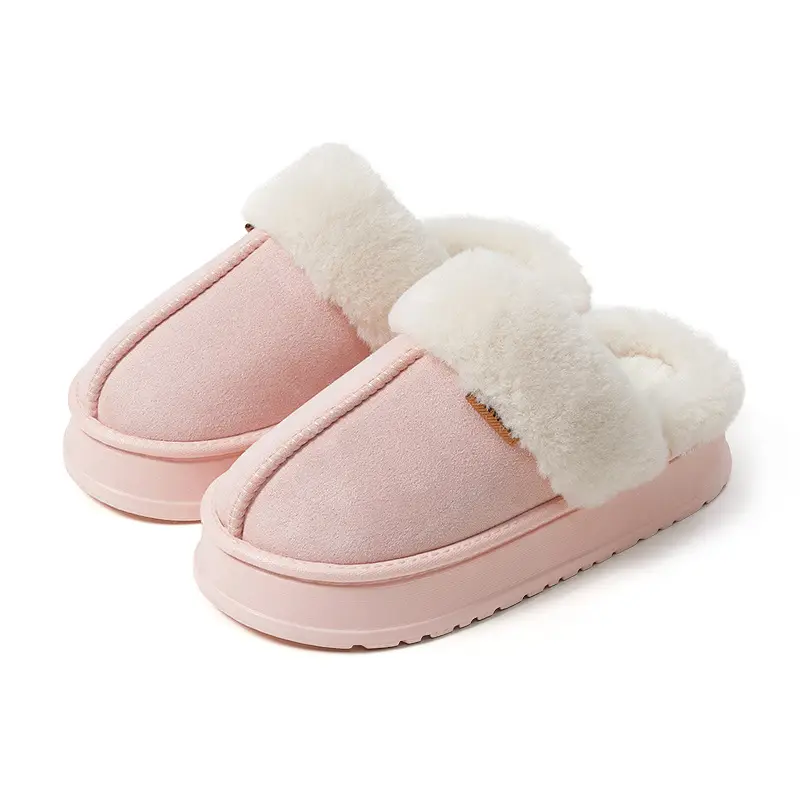 Premium Soft-Toe Cotton Slippers for Women, Autumn/Winter 2025 New Model, Warm Plush Indoor Winter