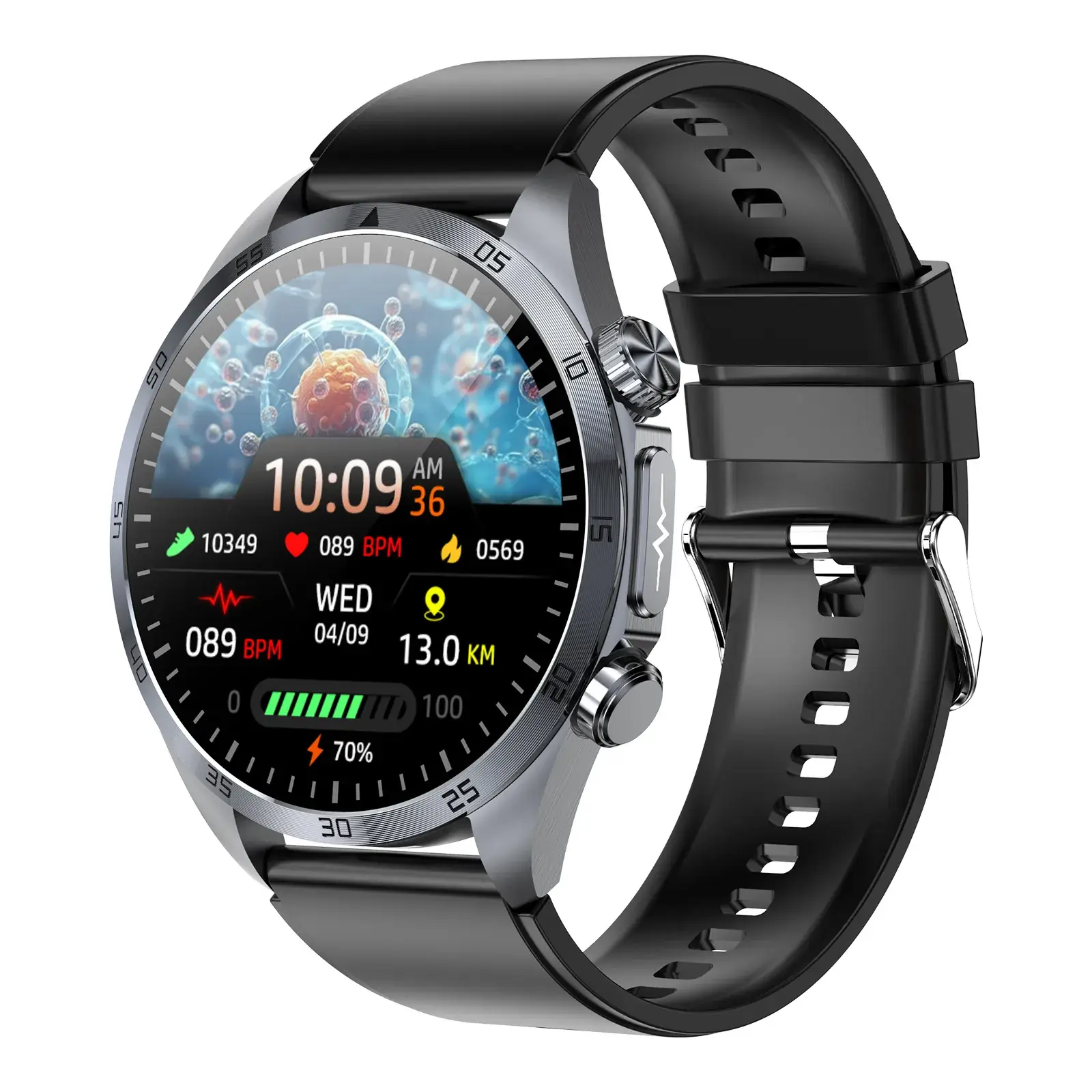 Smart Watch with Heart Rate & Body Temp Tracker