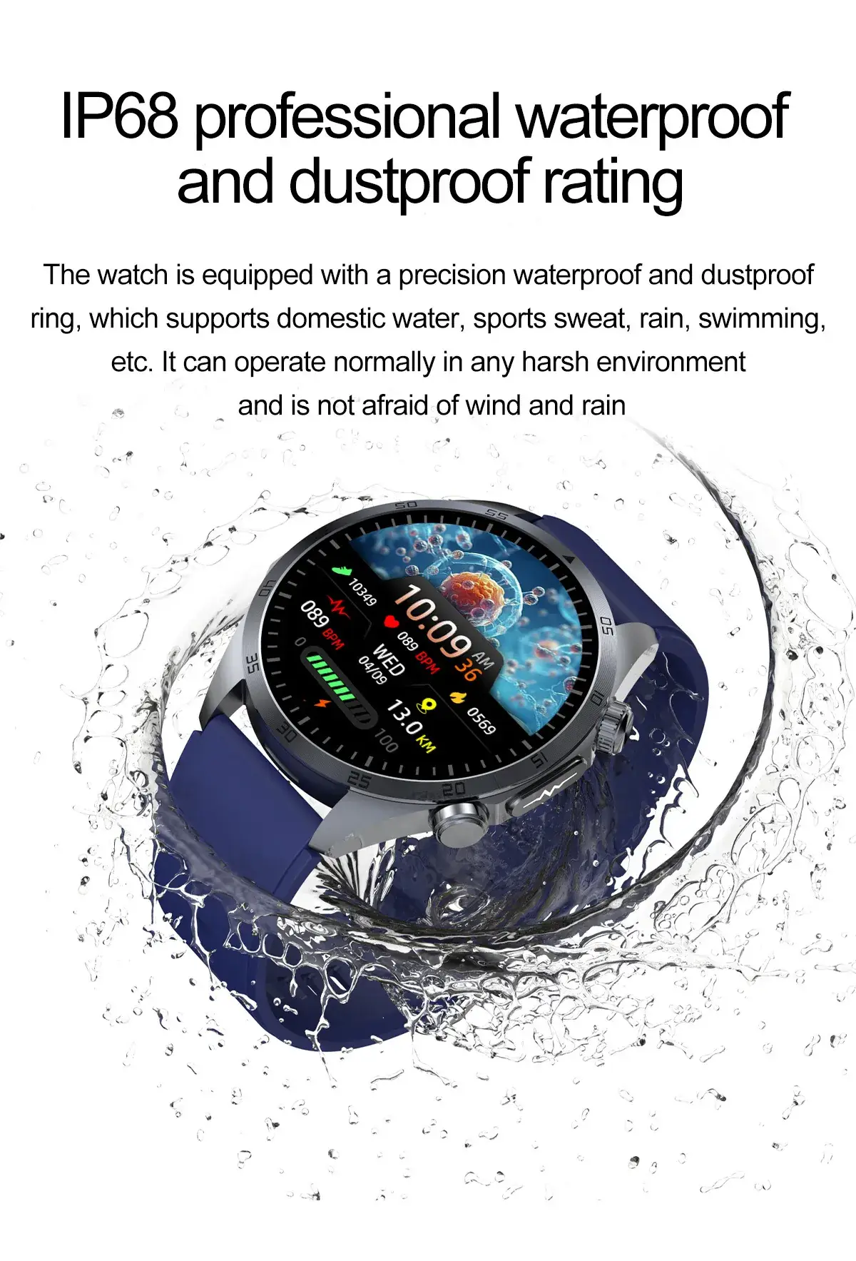 Smart Watch with Heart Rate & Body Temp Tracker — feature 1
