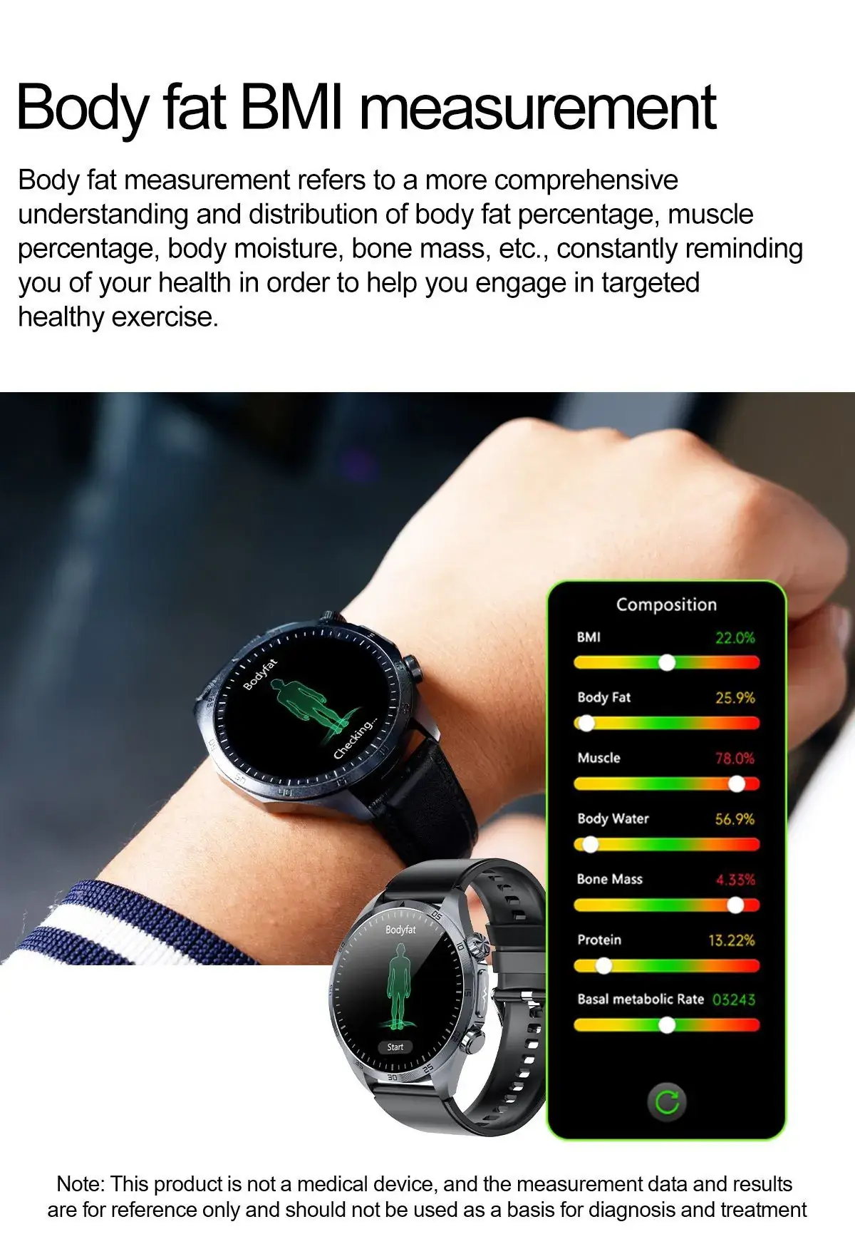 Smart Watch with Heart Rate & Body Temp Tracker — feature 20