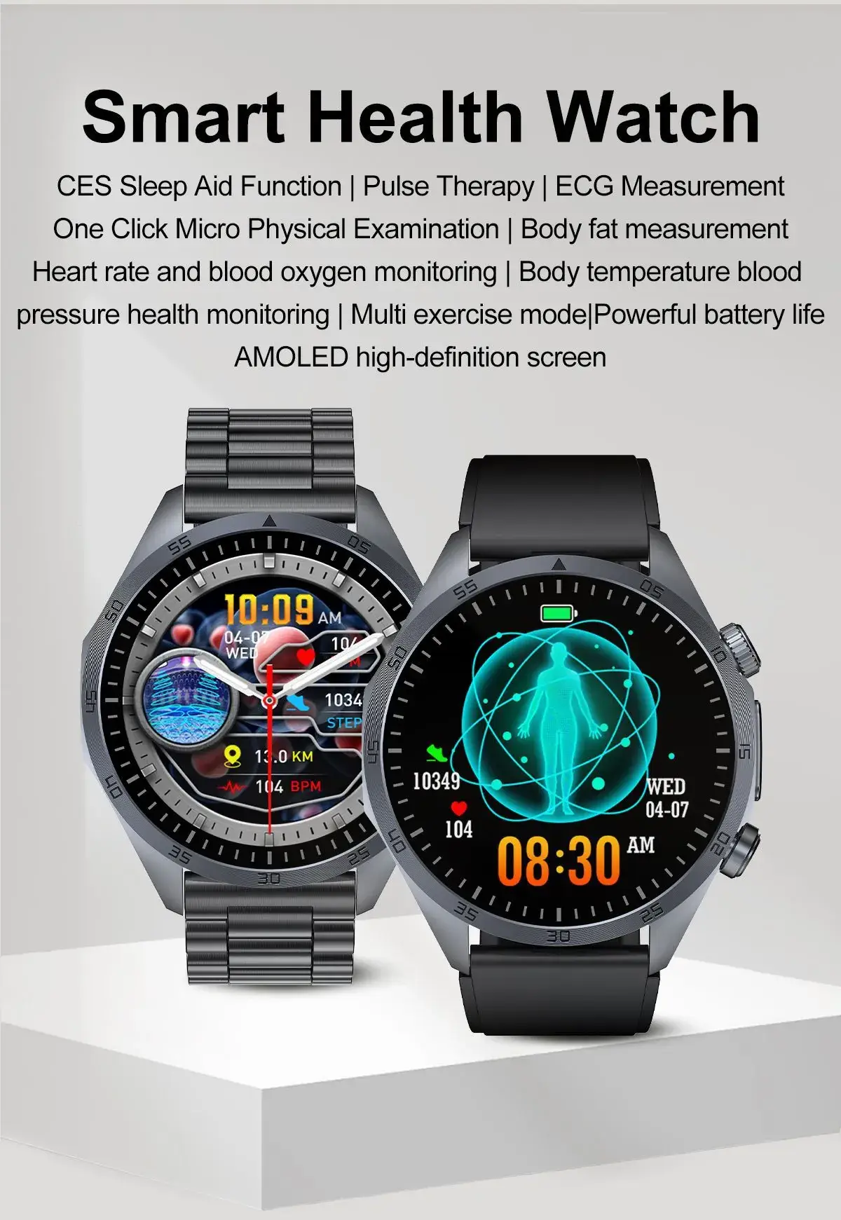 Smart Watch with Heart Rate & Body Temp Tracker — feature 5
