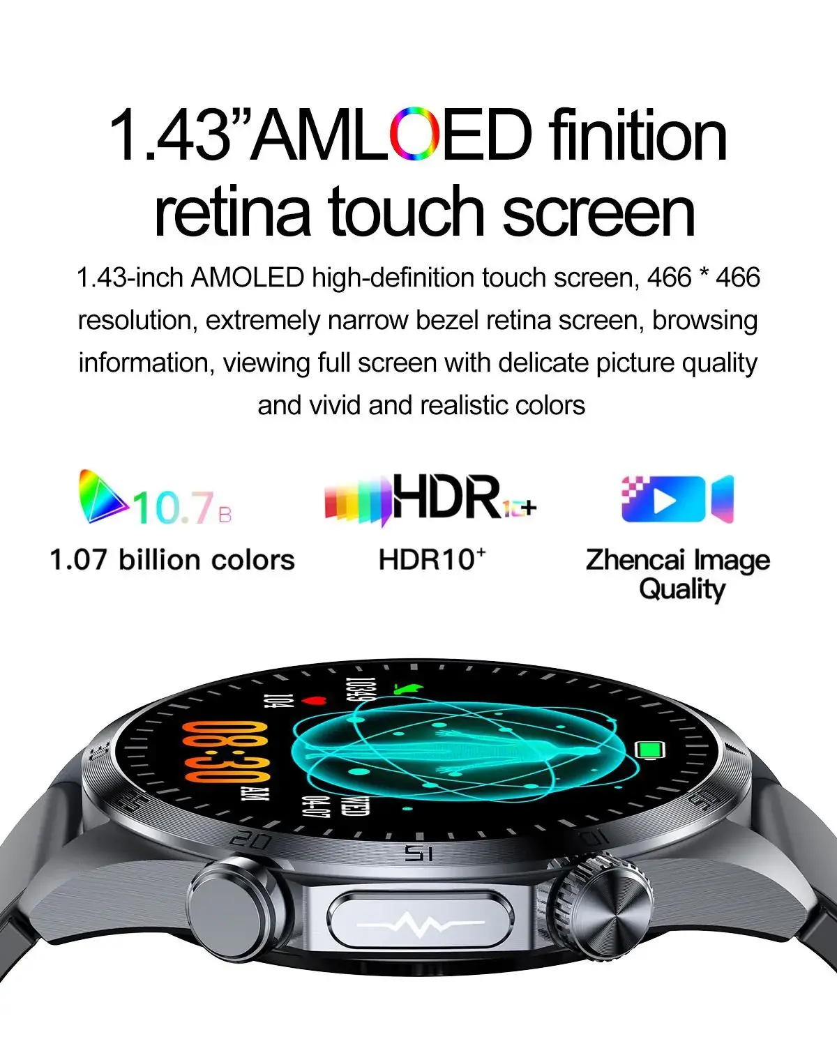 Smart Watch with Heart Rate & Body Temp Tracker — feature 7