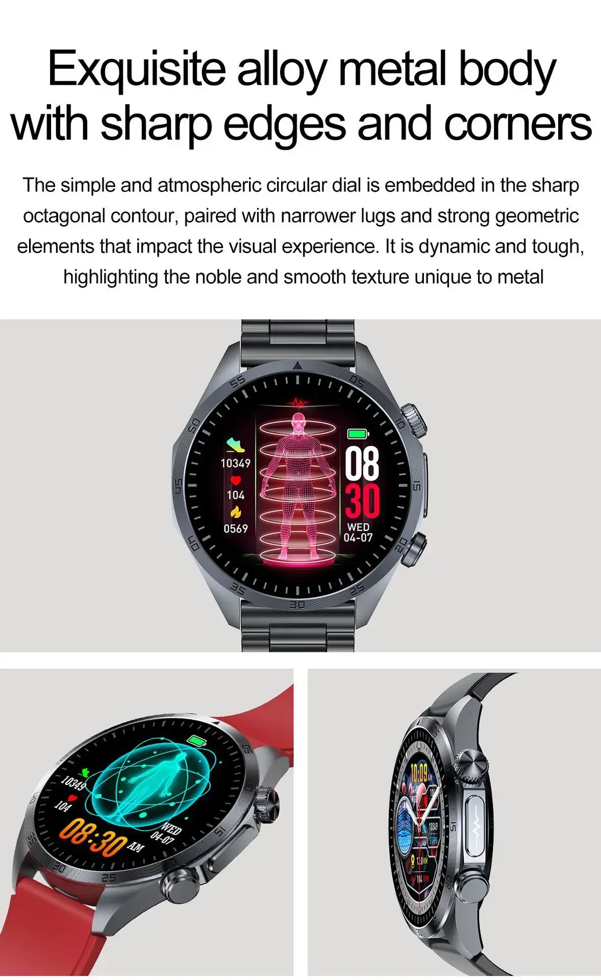 Smart Watch with Heart Rate & Body Temp Tracker — feature 8