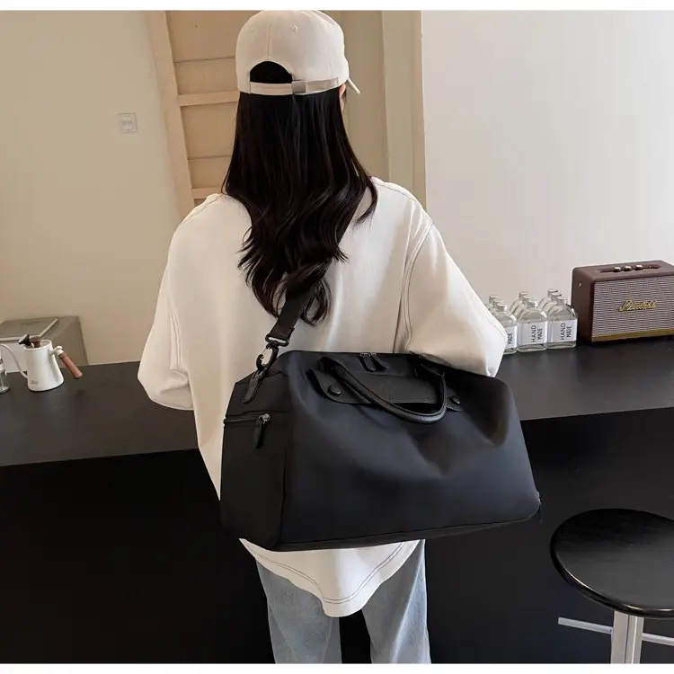 Large Capacity Korean Style Travel Bag Grey — feature 18