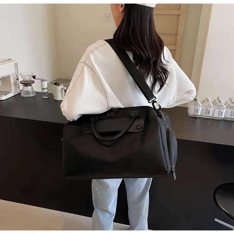 Large Capacity Korean Style Travel Bag Grey — feature 19