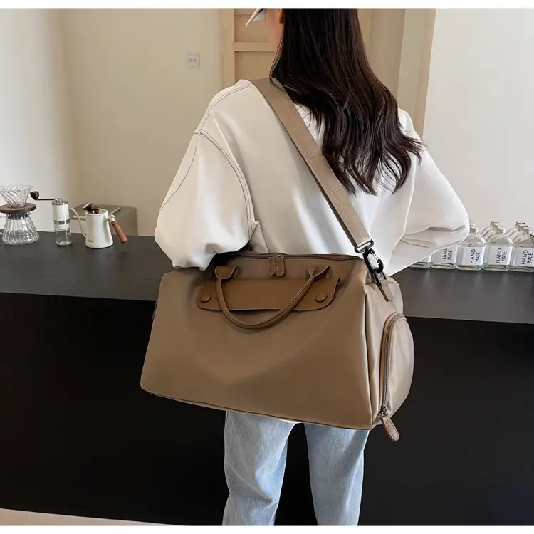 Large Capacity Korean Style Travel Bag Grey — feature 25