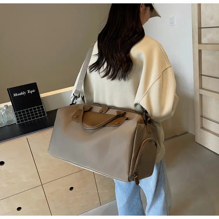 Large Capacity Korean Style Travel Bag Grey — feature 33