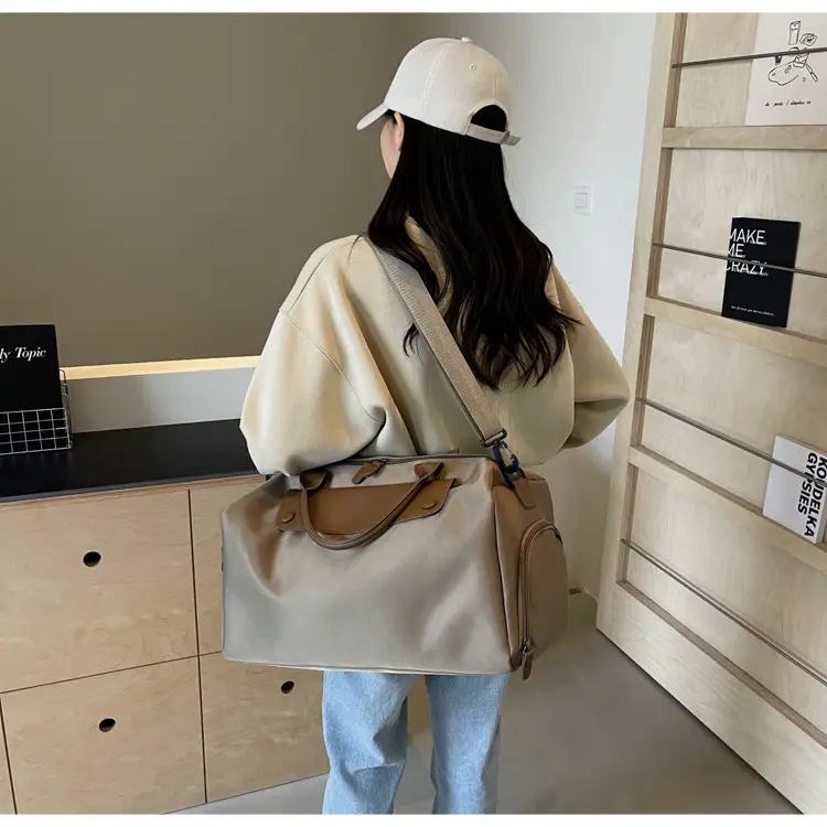 Large Capacity Korean Style Travel Bag Grey — feature 35