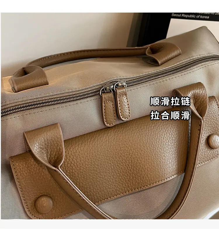 Large Capacity Korean Style Travel Bag Grey — feature 6
